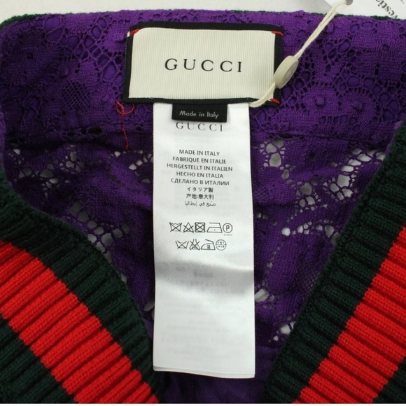 Gucci Cluny Lace Skirt SZ 42 - Picture 9 of 12